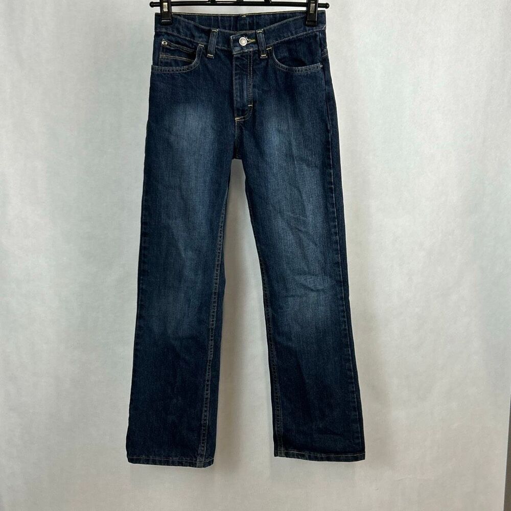 Wrangler Boys Jeans 14 Slim Adjustable Waist Blue Denim